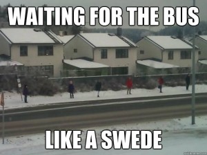 Swedes at the Bus